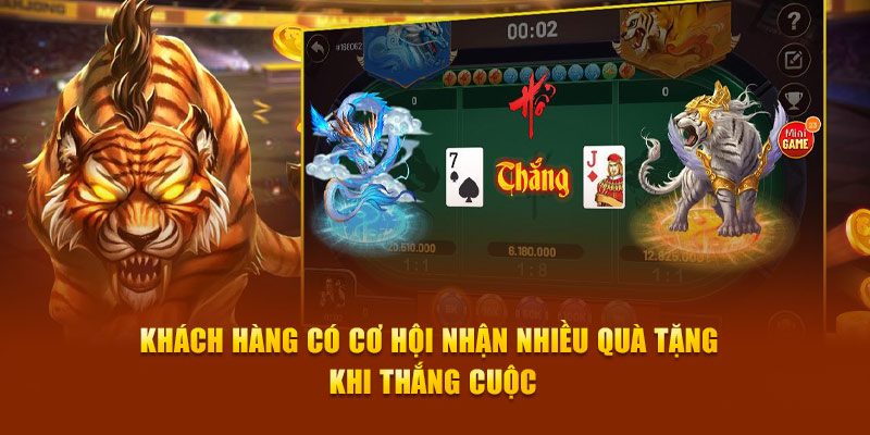 Khách hàng có cơ hội nhận nhiều quà tặng khi thắng cuộc